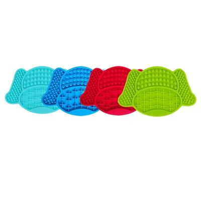 China Slow Feeder Dog Silicone Slow Feeder Stocked Dog Licking Protective Mat for sale