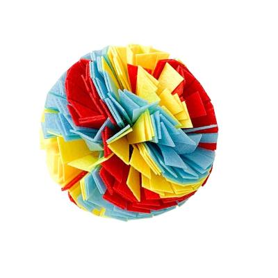 China Stocked Colored Puzzle Snuffle Dog Snuffle Ball Dog Snuffle Sniffed Ball for sale