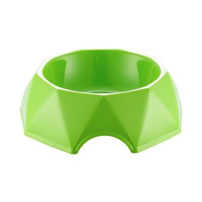 China Diamond Dog Feeding Bowl non-automatic pp elevated dog food bowl for sale