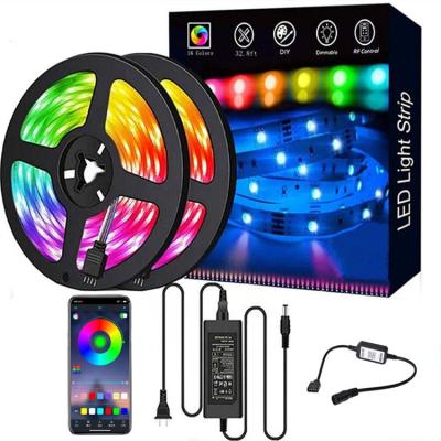 China Residential Wholesale Smart Cheap Cable 12V 5M Outdoor Flexible 2835 Wifi Waterproof 5050 SMD RGB LED Strip Light for sale