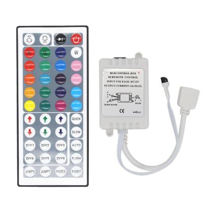 China Remote Control Lights 12V LED Controller Color Box Package 24V 44 Keys RGB Strip Light Controller for sale