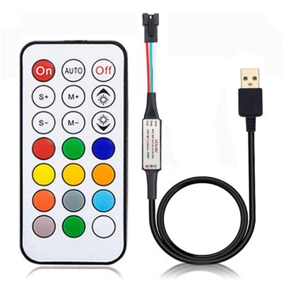 China Remote Control Lights 12V LED Controller Color Box Package 21 Keys RF RGB Strip Light Controller for sale