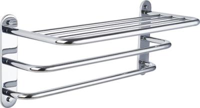 China Wall Mounted Towel Rack Stainless Steel Effortless Bathroom Organization Modern Bath Shelf Holder for sale