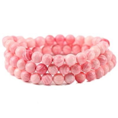 China CLASSIC Wish Healing Bracelet Natural Women's Carmine Conch Shell Queen Gemstone Buddha Bead Bracelet For Woman for sale