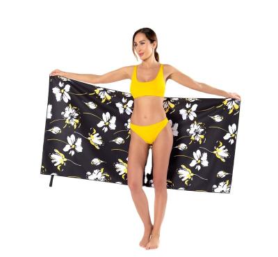 China Other Custom Printed Sand Microfiber Hot Selling Free Quick Dry Beach Towel From Chinese Factory Supplier for sale