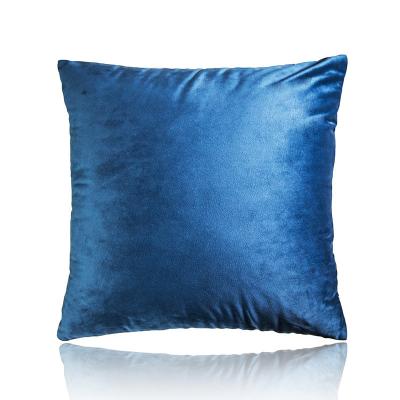 China PORTABLE Natural Velvet Cushion With Different Solid Colors Office And Car Sofa Cushion High End Pillowcase for sale