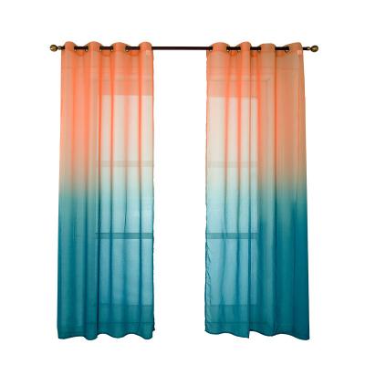 China Blackout manufacturers direct window screen gradient printing color finished digital screen curtain printing window screen curtain for sale