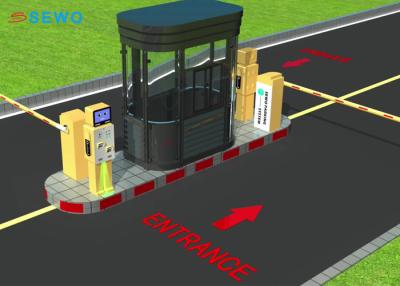 China Yellow Automatic Parking Lot Barrier Access Control Car Park Security Gates for sale