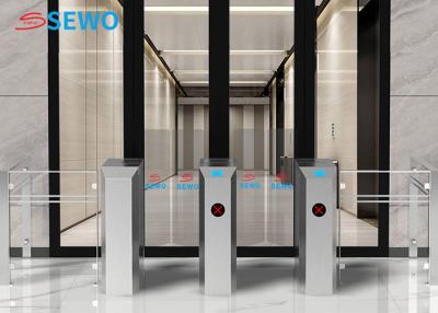 China Automatic Retractable Sliding Gate Turnstile Facial Recognition With Qr Code Scanner for sale