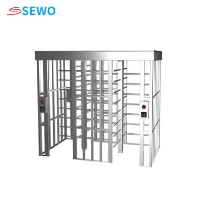 China Double Door Full Automatic Full Height Pedestrian Turnstiles Access Control for sale