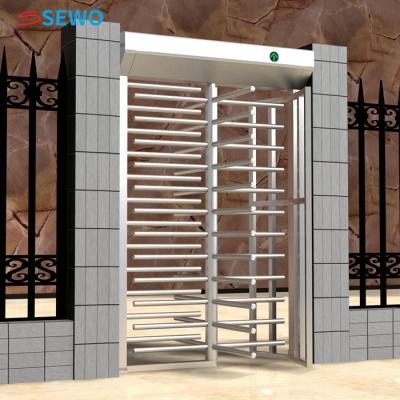 China Semi Automatic Full Body Turnstile Gate Security Access Control System ISO9001 Approved for sale