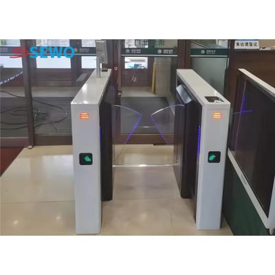 China Stainless Steel Flap Barrier Turnstile Facial Recogintion 30-40people/Min for sale