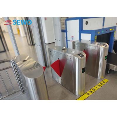 China Security Flap Barrier Gate Turnstile For Subway Station Pedestrian Access Control for sale