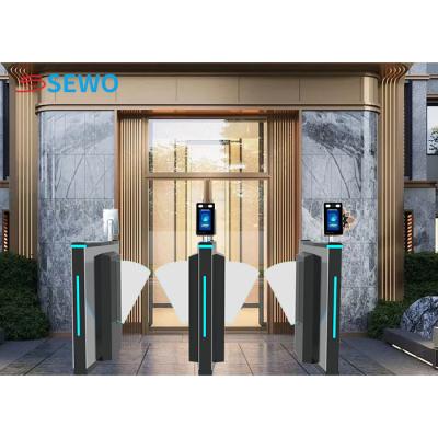 China Residential Entrance Flap Barrier Turnstile Security Doors For Exhibition Hall Access Control for sale