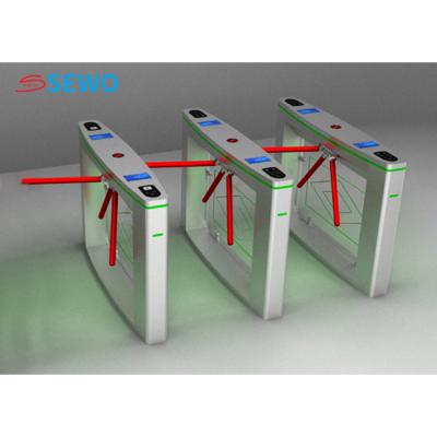 China Cinema Tripod Turnstile Gate Access Control with Qr Code Facial Machine System for sale