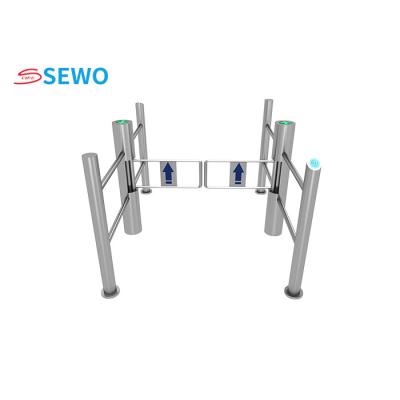 China Pedestrian Swing Turnstile Gate Customized 304 Stainless Steel For Supermarket for sale