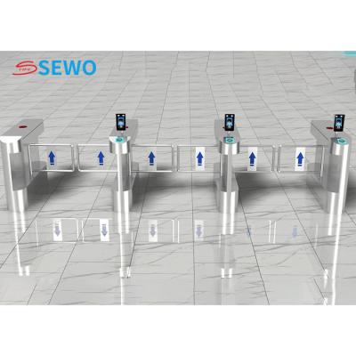 China RFID Card Reader Swing Gate Turnstile Facial Recognition For Gym for sale