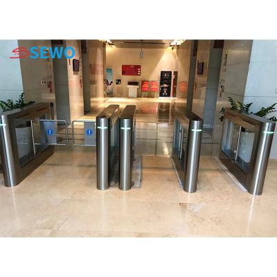 China AC220V Optical Barrier Turnstiles	, Pedestrian Security Gates For Gym Library Entrance for sale