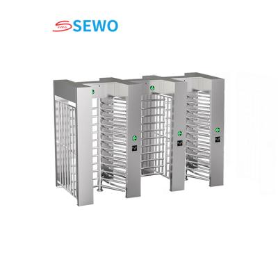 China 3 Doors Full Height Turnstiles 45people/min Bi Directional High Security Turnstile for sale