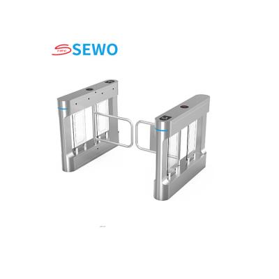 China AC220V Swing Barrier Turnstile Stainless Steel High Speed Gym Security Gate for sale