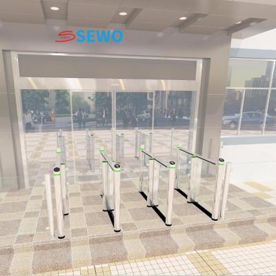 China Outdoor Biometric Access Control System Turnstile Speed Gate Systems Stainless Steel Swing Gate for sale