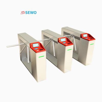 China Subway Station RFID Tripod Turnstile with 45 People/Minute Passing Speed and 550mm Passing Width for sale