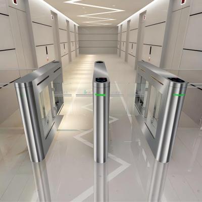 China 304 Stainless Automated Gate Systems Glass Turnstile Doors with Ticket Turnstiles for sale