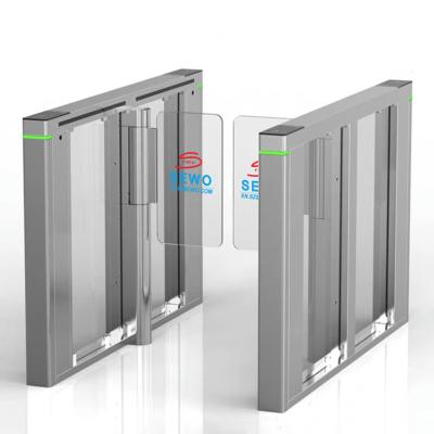 China Security Card Reader Glass Turnstile Gate , Subway Speed Gate Turnstile for sale