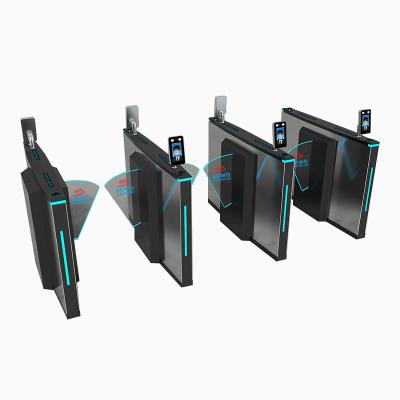 China Security Flap Barrier Gates Fully Automatic Mechanism Access Control Turnstile Gate for sale