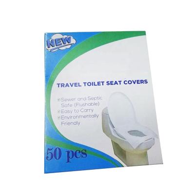 China Disposable Toilet Seat Cover Travel Disposable Paper WC Seat For Adult Protector In Hotel Gym Station for sale