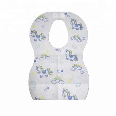 China Antibacterial Disposable Bibs Ideal for Home Travel 10 Packs for Infant Toddler Baby Girls Boys Nonwoven 3 Layer Baby Bibs for sale