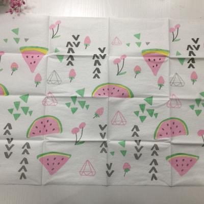 China Disposable Printing Disposable Changing Mat For Baby Disposable Nonwoven Cute Table Mat for sale