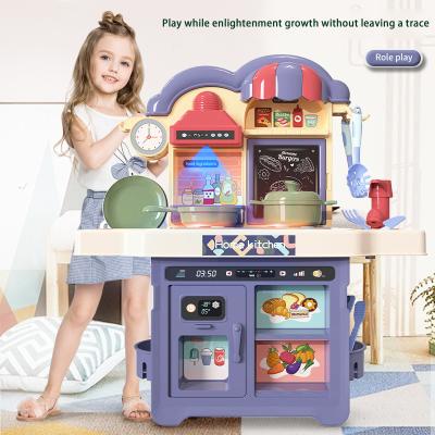 China Funny Educational Toy Hot Sale Funny Educational Kids Real Happy Mist Spray Cooking Table Set Great Kitchen Toy For Kids Pretend Play Other Pretend Play & kindergarten for sale