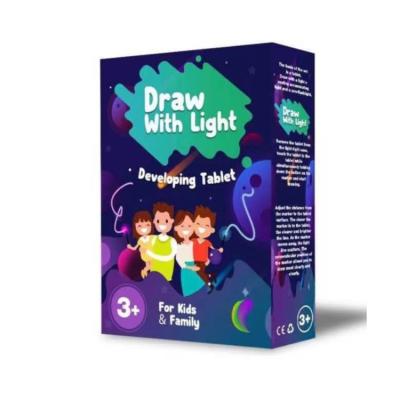 China Durable A3 Led Water Wooden Magnetic Luminous Electronic Kids Magic Board With Paints Drawing Board for sale