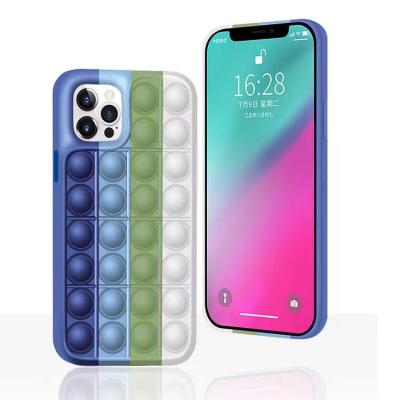 China New Best Anti-Drop Anti-Drop Selling For Cell Phone Toy Shaking Case Mobile Phone Back Cover Shockproof Case A Shockproof Silicone Shaking Sensory Toy Pop It for sale