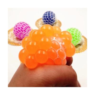 China Long Lasting Squeeze Bubble Beads Rubber Colorful Ball Squishy Sensory Toys Relaxing GIF For Squishy Person for sale