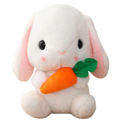 China New hot eco-friendly eco-friendly -selling soft toys doll plush rabbit rabbit radish toys rabbit with big rabbit ears for sale