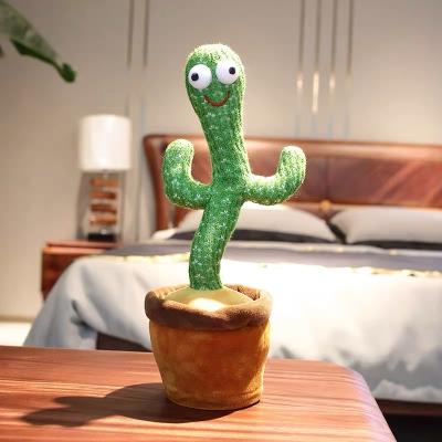 China Hot Selling Eco-friendly Factory Eco-friendly Plush Cactus Electric Dancing Toys Talking Box Cactus Singing and Dancing Cactus Toys for sale