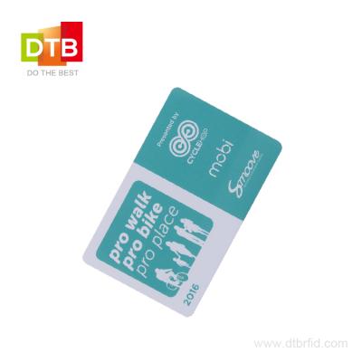 China Waterproof / Waterproof DTB 13.56MHz RFID IC Memory Blank PVC Hot Selling Card for sale