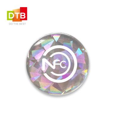 China Waterproof / 13.56mHz White NTAG213 Waterproof NFC Tag RFID Metal Epoxy NFC Anti NFC Sticker for sale