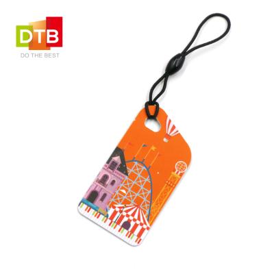 China Waterproof / Plastic DTB RFID Custom Key Fob 125khz em4100 waterproof rfid cards for sale