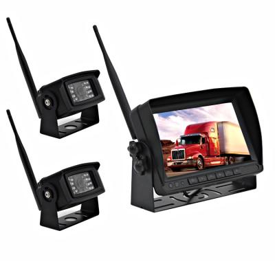 China 7 Inch Stereo Rearview Led Monitor Digital Dignal Radio Two Channels Video Recorder for sale