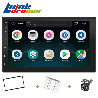 China Touch Screen 7Inch 2.5 Full Audio Android GPS Car GPS 2din 10.1 WIFI Autoradio With 8led Camera Frame Braket for sale