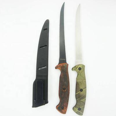 China Heavy Duty Fish Knife Stainless Steel Fishing Knife Strong Cutting Set for sale