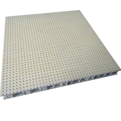 China Modern 10mm Perforated Soundproof Aluminum Honeycomb For Acoustic Ceiling Wall Cladding Panel for sale