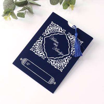 China Europe Personalized Fringed Velvet Envelopes Custom Suede Envelopes For Wedding Invitations for sale