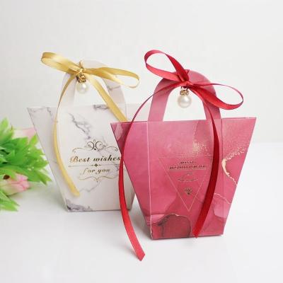 China Europe Craft Paper Handbag Shape 1st Birthday Gift Candy Box For Kids for sale