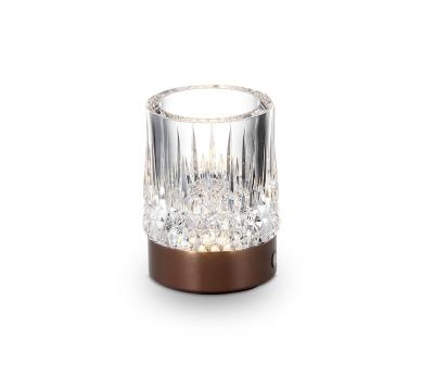 China Modern Good Quality Minimalist Style Glass Bedside Table Night Light For Bedroom Living Room Restaurant for sale