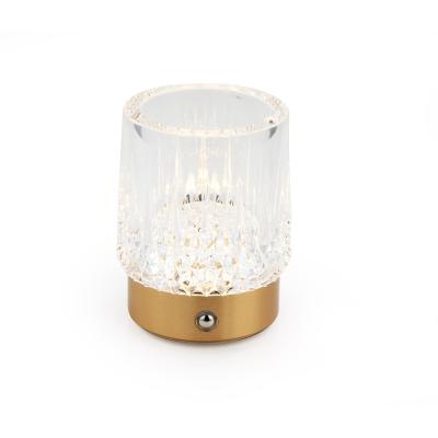 China Modern Chinese Professional Manufacture Battery Table Lamp Gold Minimalist Study Bedroom Bedside Table Lamp for sale