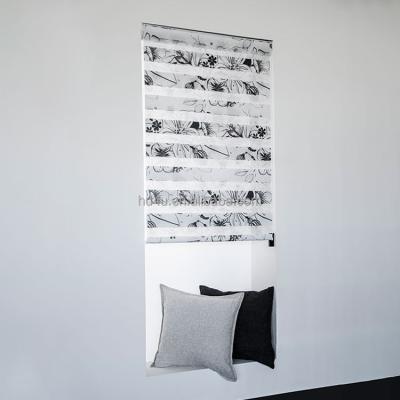 China Scandinavia Design Printed Zebra Blinds Double Roller Blinds for sale